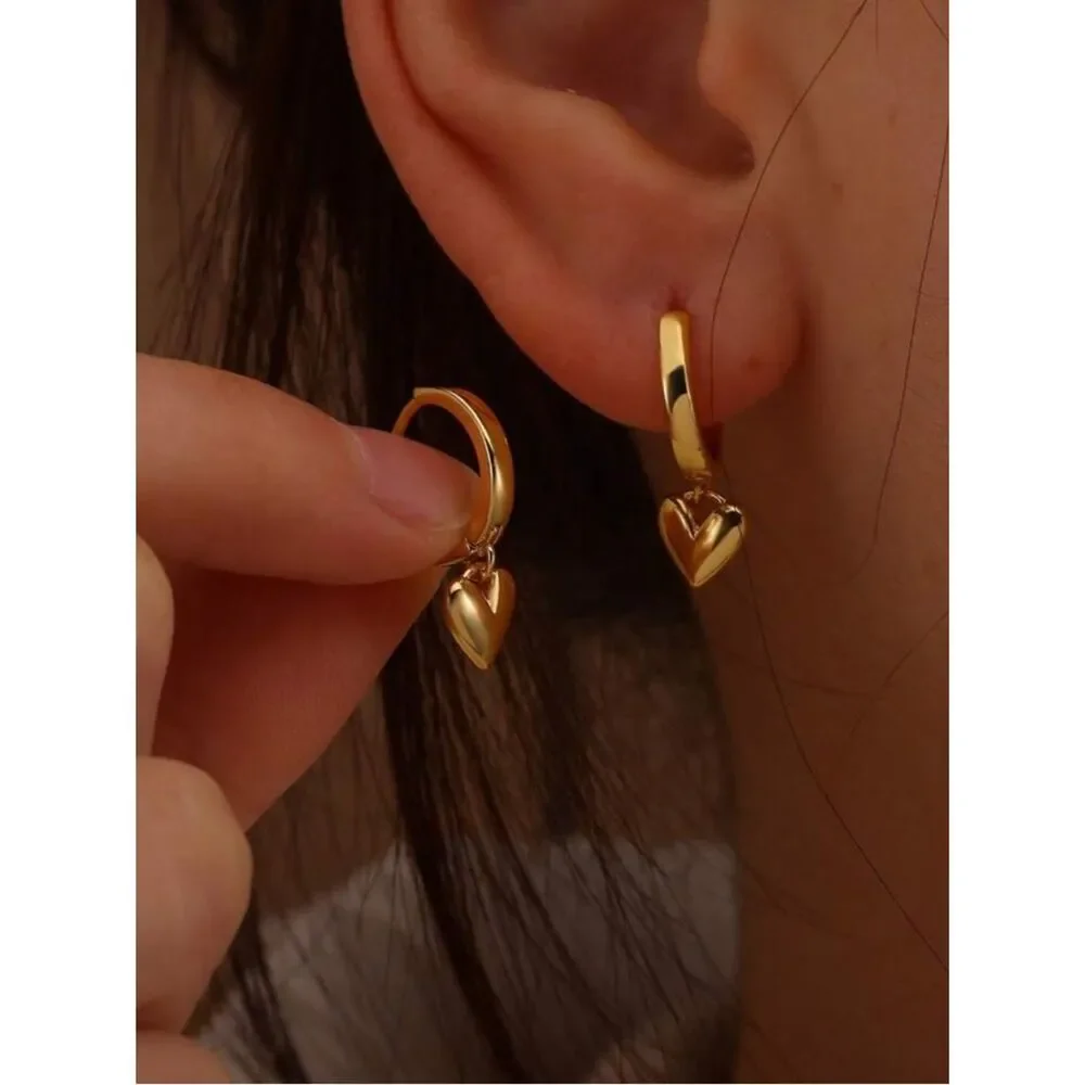 Heart Hoop Earrings M1802